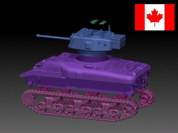HINODE 1/144レジンキット 未塗装 WW2 カナダ軍 ラム巡航戦車 Ram Mk.II - 画像 (4)