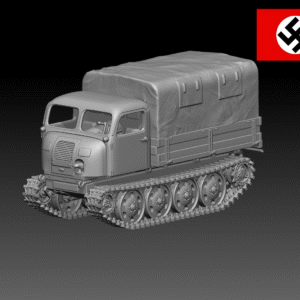 HINODE 1/144レジンキット　未塗装 WW2 ドイツ軍　戦車RSOトラクター 装軌式トラクター 東部戦線