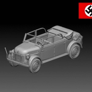 HINODE 1/144レジンキット 未塗装 WW2 ドイツ軍　シュタイアー1500 指揮車 A