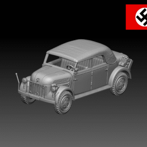 HINODE 1/144レジンキット 未塗装 WW2 ドイツ軍 シュタイアー1500 指揮車 B