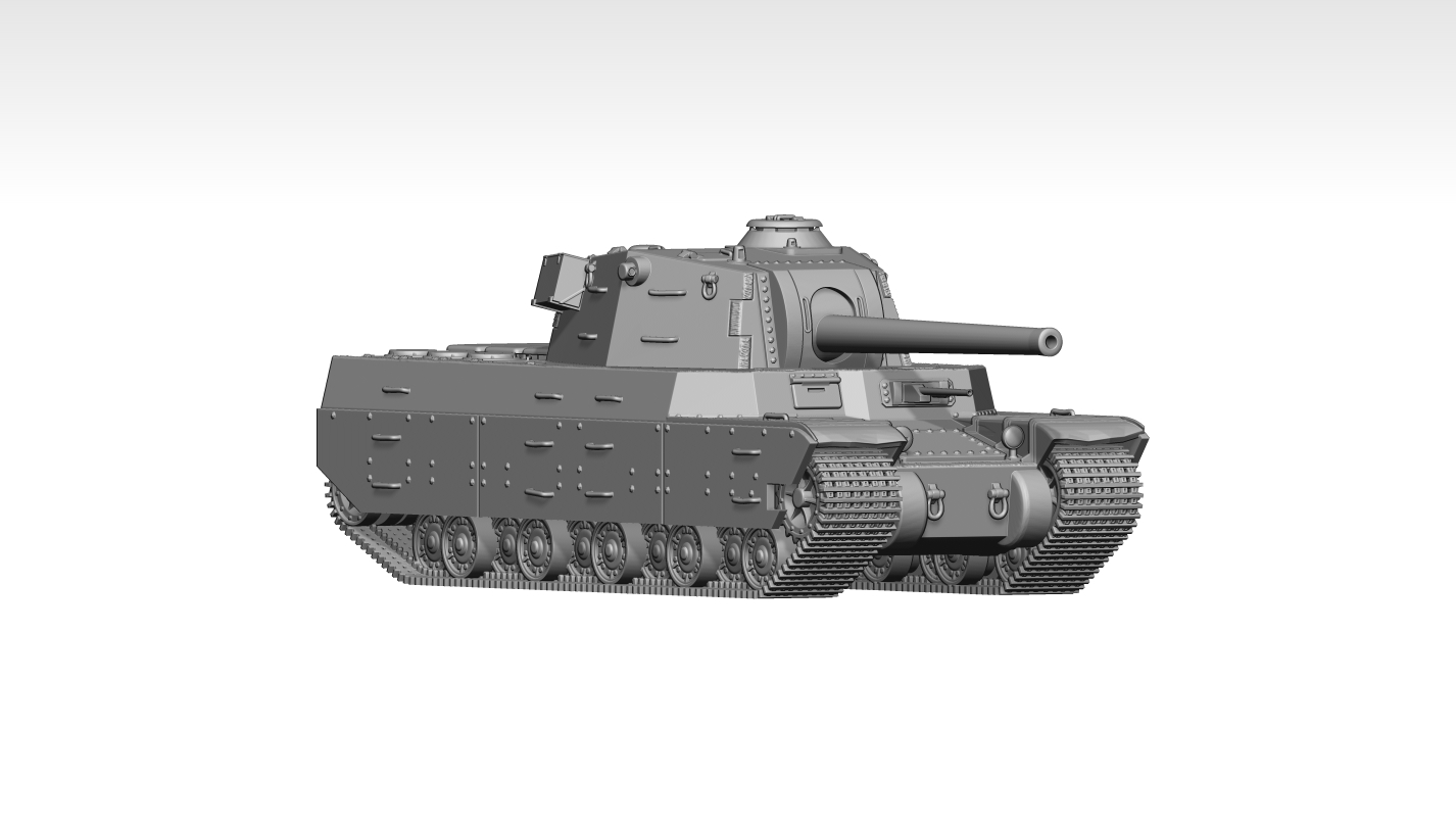 HINODE 1/144 高精細レジンキット 未塗装 WW2 日本陸軍 四式重戦車 Type 4 Heavy(十四糎50口径) - 画像 (3)