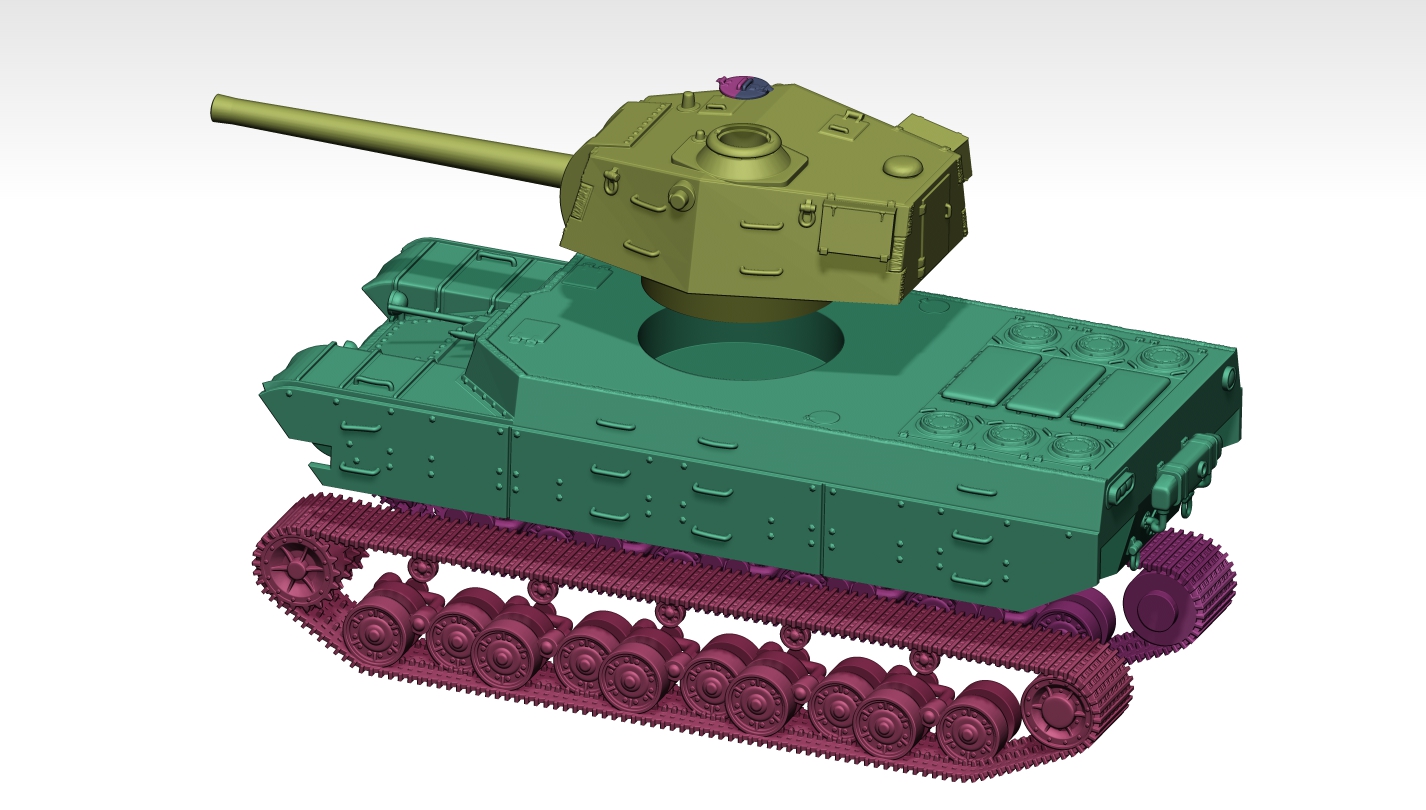 HINODE 1/144 高精細レジンキット 未塗装 WW2 日本陸軍 四式重戦車 Type 4 Heavy(十四糎50口径) - 画像 (5)