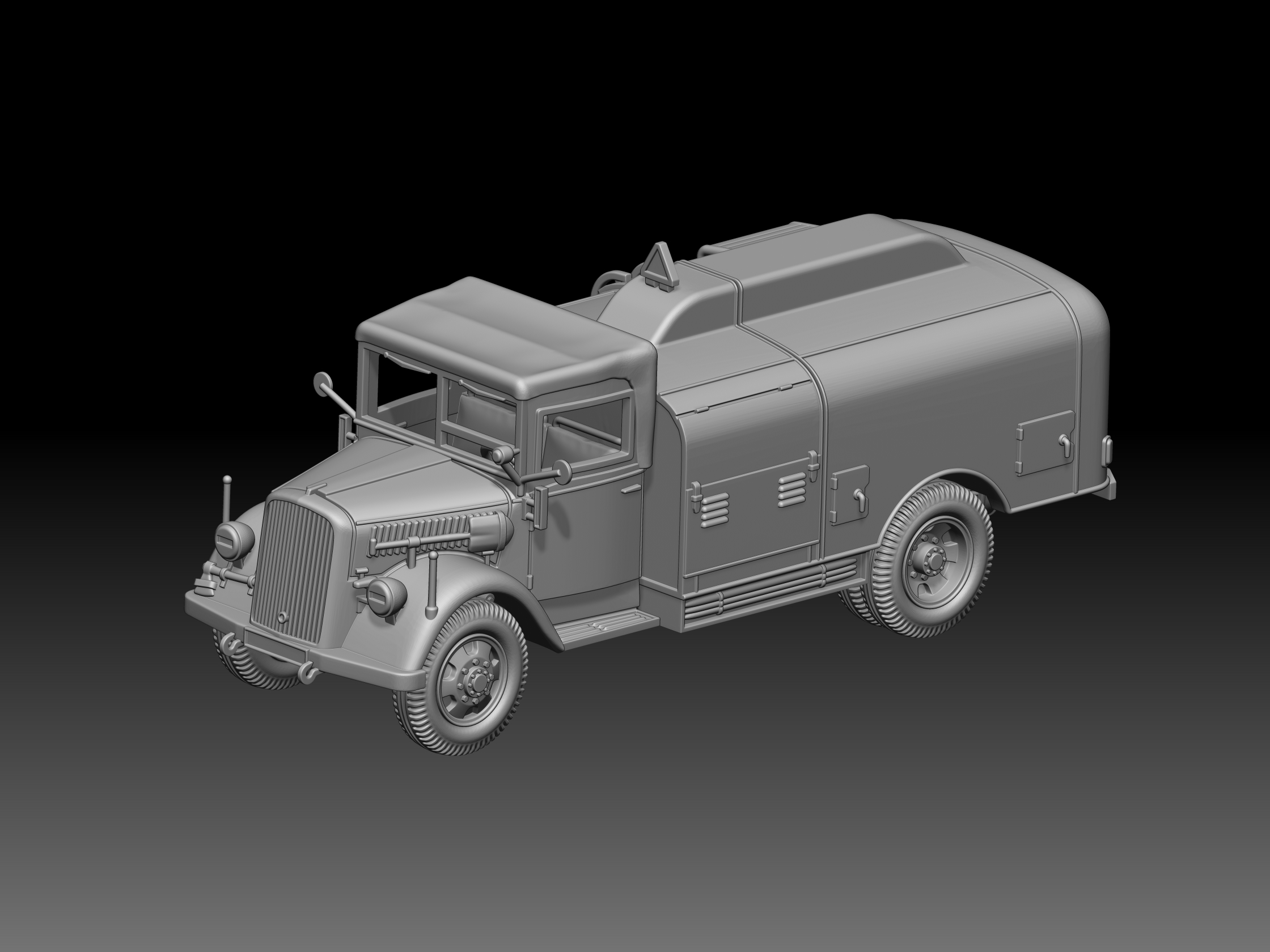 HINODE 1/144 レジンキット 未塗装 WW2 ドイツ軍 オペル ブリッツ 燃料輸送トラック