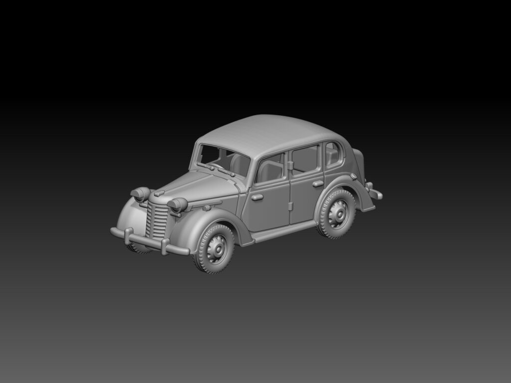 HINODE 1/144 レジンキット 未塗装 WW2 イギリス軍 オースチン 10HP 軍用車両