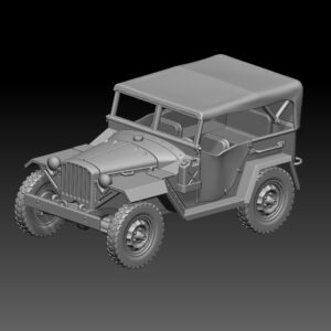HINODE 1/144 レジンキット 未塗装 WW2 ソ連軍 GAZ-67 4×4 軍用車