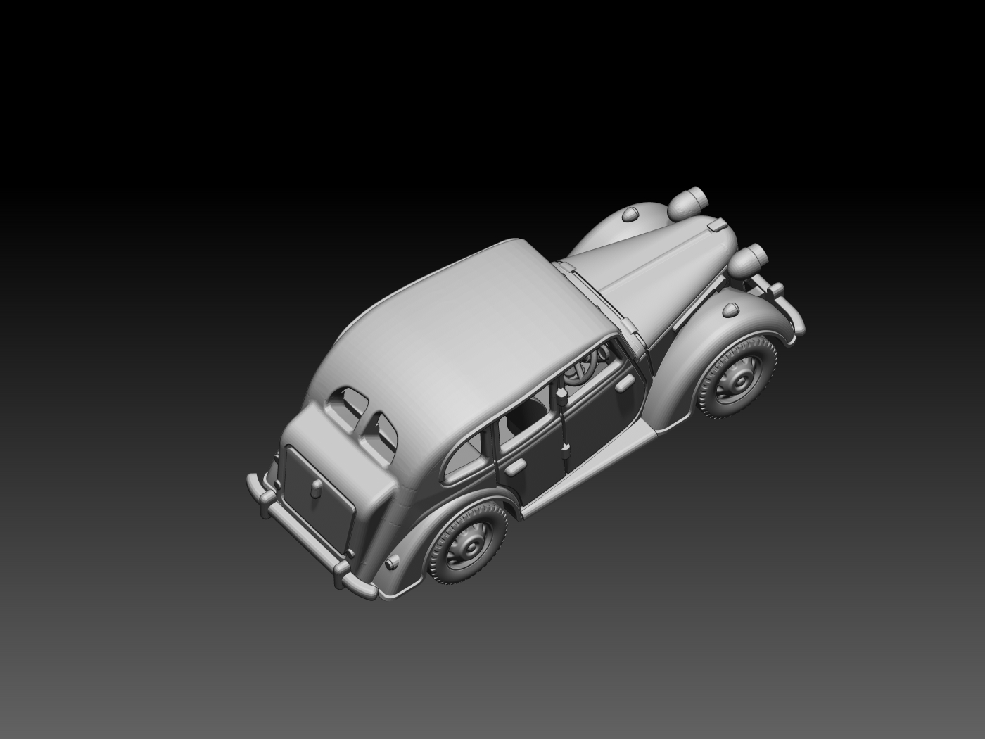 HINODE 1/144 レジンキット 未塗装 WW2 イギリス軍 オースチン 10HP 軍用車両 - 画像 (4)