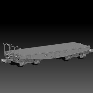 HINODE Nゲージ化 1/150 レジンキット 未塗装 WW2 ドイツ軍 SSy 重平貨車 A Schwerer Plattformwagen SSy