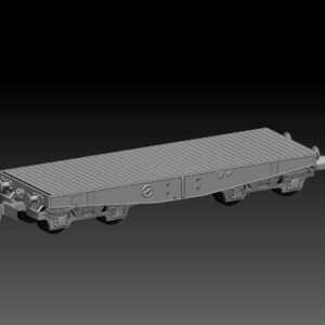 HINODE Nゲージ化 1/150 レジンキット 未塗装 WW2 ドイツ軍 SSy 重平貨車 B Schwerer Plattformwagen SSy
