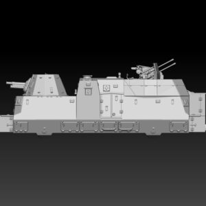 HINODE Nゲージ レジンキット 未塗装 WW2 ドイツ軍 装甲列車 BP-42 編成 火砲・対空砲車 2cm Flakvierling 38