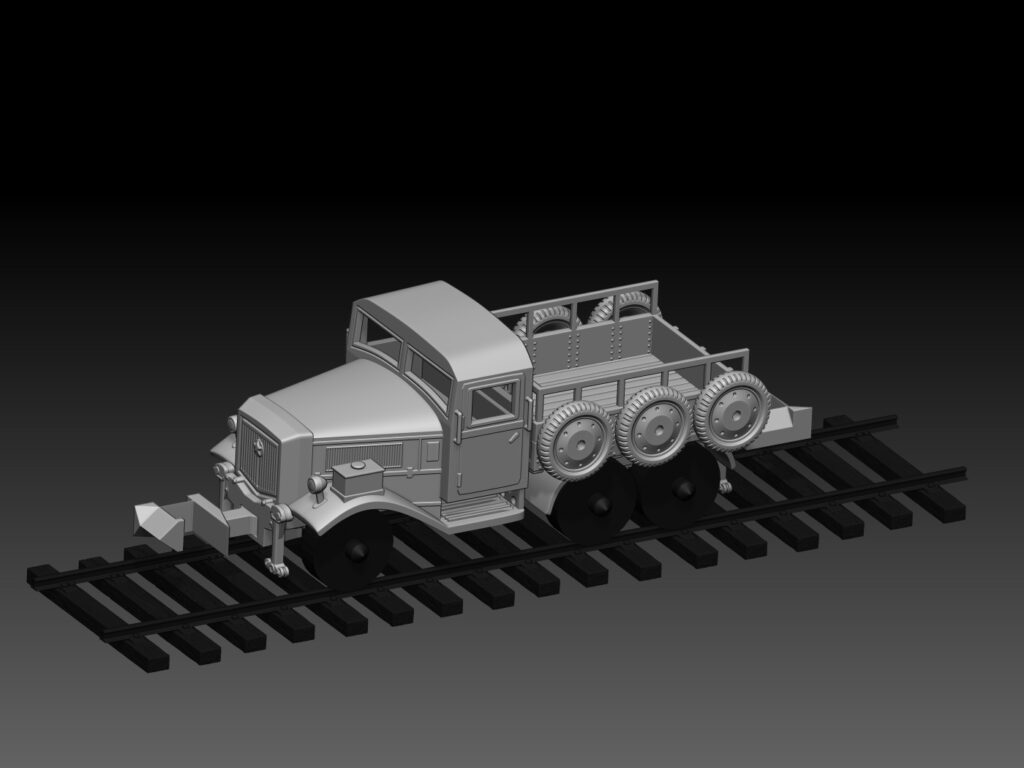 HINODE Nゲージ化 レジンキット 未塗装 WW2 日本陸軍 一〇〇式鉄道牽引車 無動力仕様