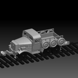 HINODE Nゲージ化 レジンキット 未塗装 WW2 日本陸軍 一〇〇式鉄道牽引車 無動力仕様