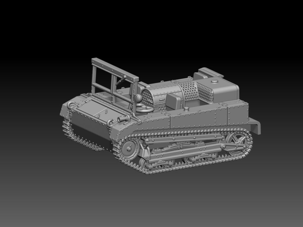 HINODE 1/144 レジンキット 未塗装 WW2 ポーランド軍 C2P 砲兵牽引車 C2P Artillery Tractor