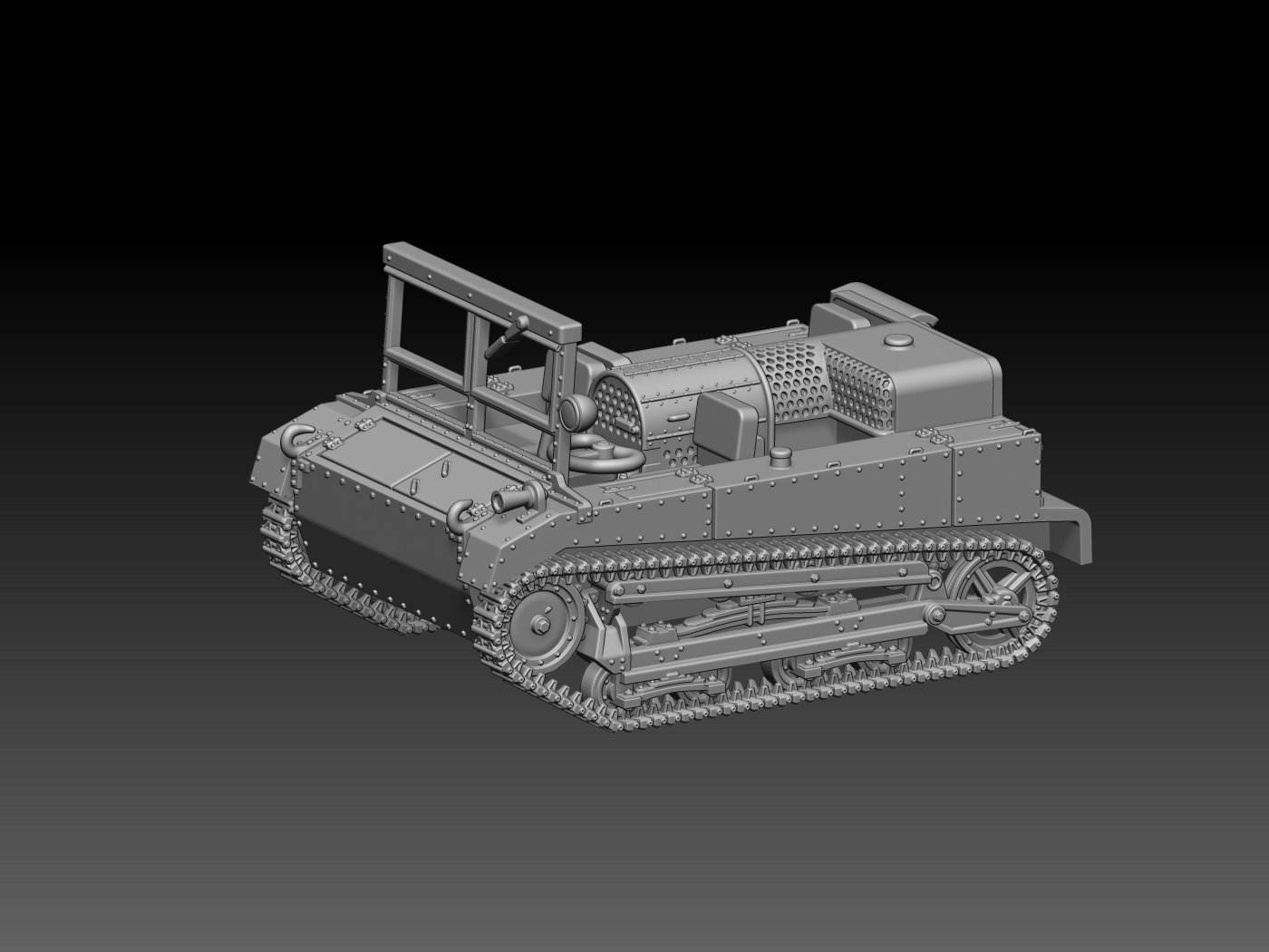 HINODE 1/144 レジンキット 未塗装 WW2 ポーランド軍 C2P 砲兵牽引車 C2P Artillery Tractor